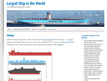 Tablet Screenshot of largestshipintheworld.com